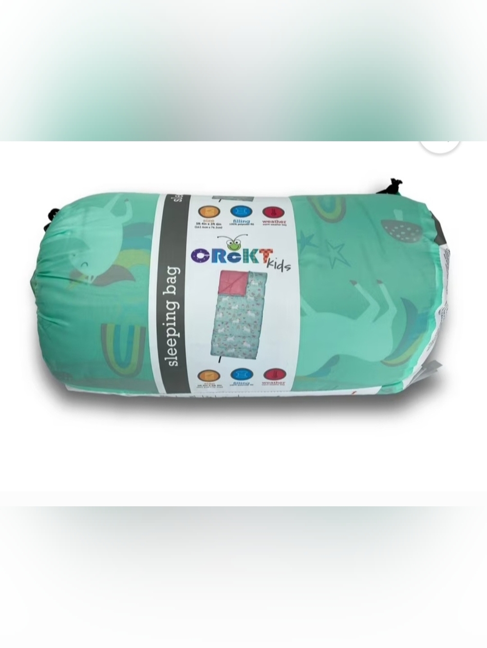 Crckt 2-in-1 Kids' Camping Set (Sleeping Bag + Tent) — Unicorn Print